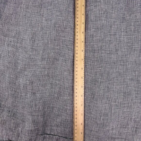 Charles F Orvis Signature Collection Linen Button Down Shirt XL Gray E717 - Picture 6 of 7